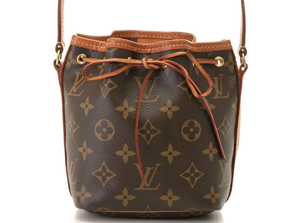 LOUIS VUITTON Monogram Noe Bucket Bag Brown